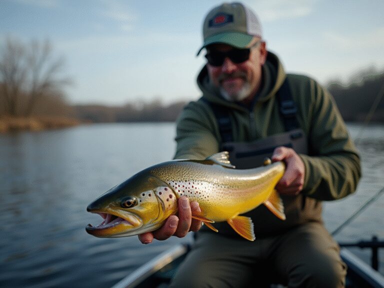 lake trout fishing depth spring