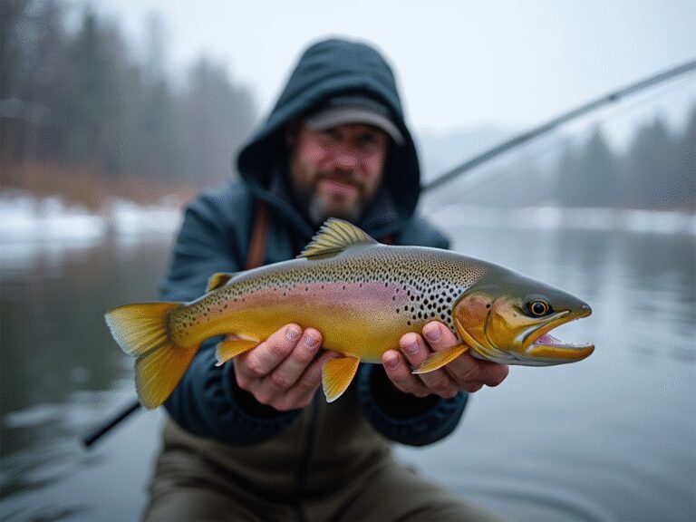 winter trout fishing challenges